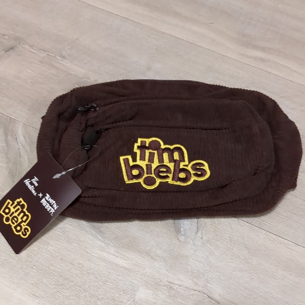 Tim Biebs Fanny Pack. Tim Hortons x Justin Bieber